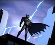 Batman Silhouetted by Lightning
